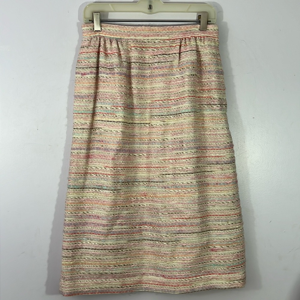 Vintage Samuel Robert by Peter Hatsi Android, small, lined midi skirt, pastels